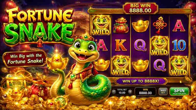Fortune Snake online slot game featuring lucky Asian serpent themes and bonus reels on F9999